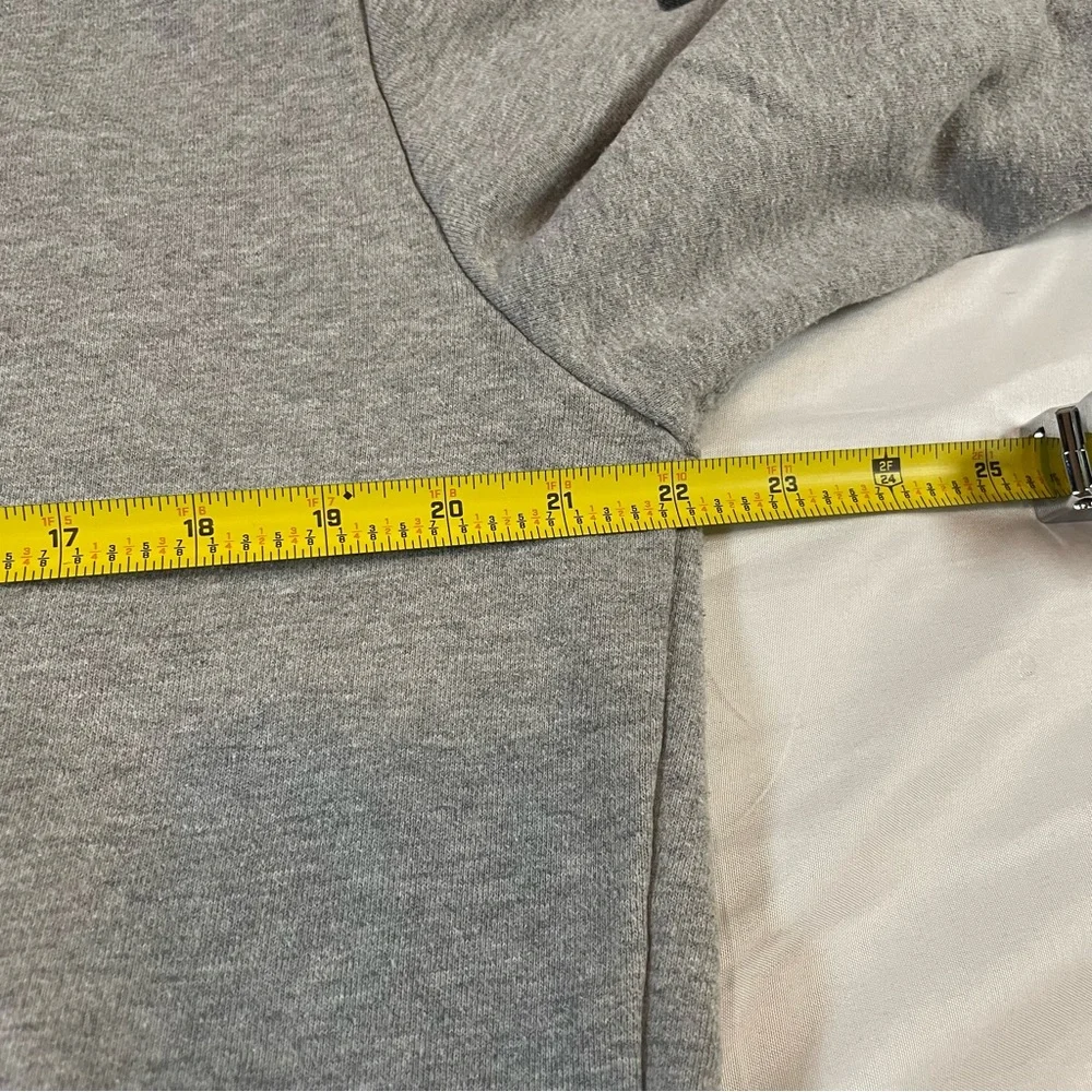 AKOO Mens Gray A King Of‎ Oneself Graphic Fox Logo Crewneck Sweatshirt Large